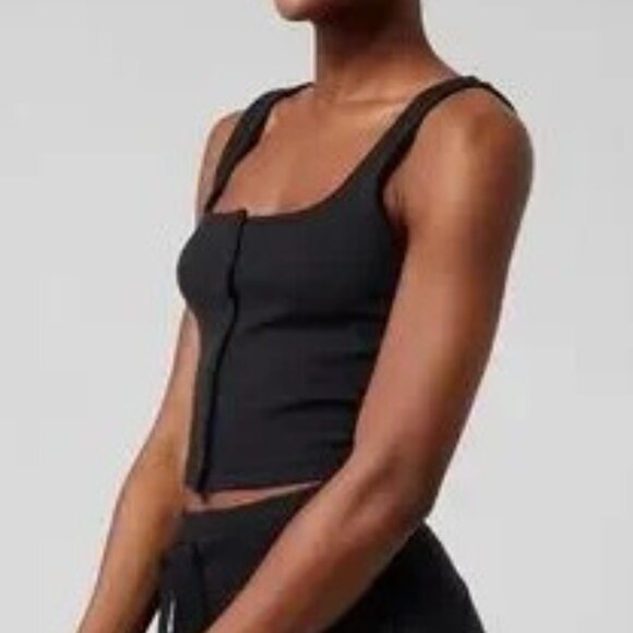 ATHLETA Half Moon Tank - New with tags - Size XL - BLACK - Picture 3 of 7